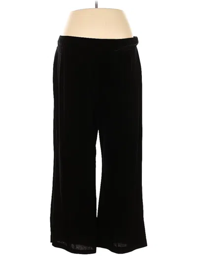 Pre-owned Susan Lawrence Casual Pants In Black