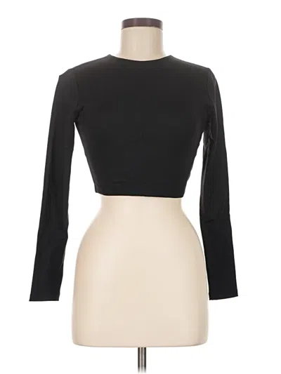 Pre-owned Susana Monaco 3/4 Sleeve T-shirt In Black