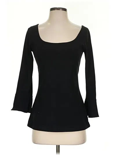 Pre-owned Susana Monaco 3/4 Sleeve T-shirt In Black