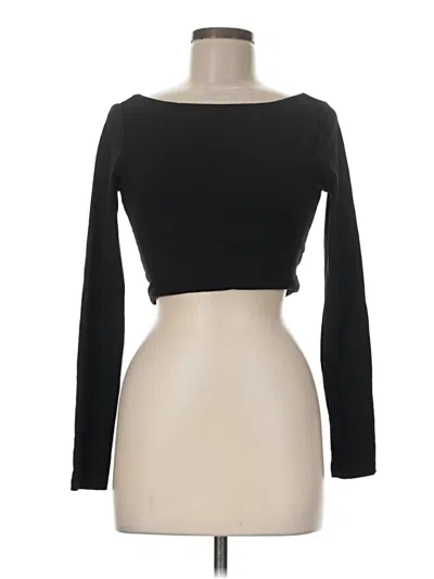 Pre-owned Susana Monaco 3/4 Sleeve T-shirt In Black
