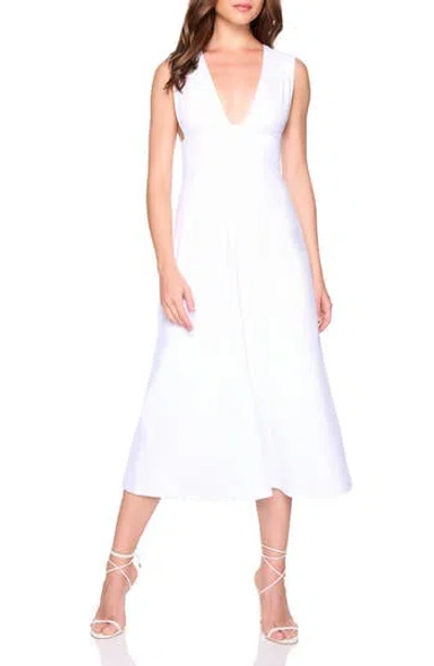 Susana Monaco A-line Midi Dress In White