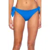 Susana Monaco Adjustable Tie Bikini Bottoms In Cobalt