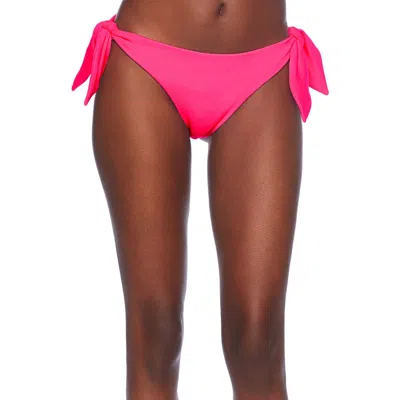 Susana Monaco Adjustable Tie Bikini Bottoms In Shocking