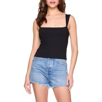 Susana Monaco Angle Strap Tank In Black