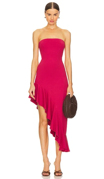 Susana Monaco Asymmetrical Ruffle Dress In 彩色
