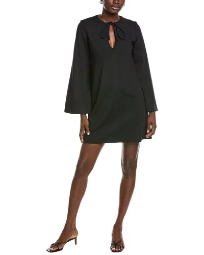 Susana Monaco Bell Keyhole Tie Dress In Black