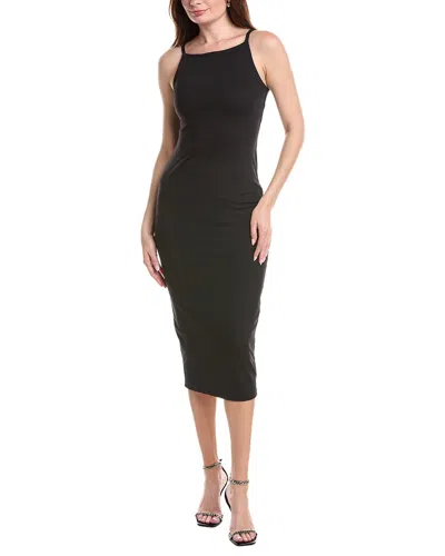 Susana Monaco String Trumpet Midi Dress In Black