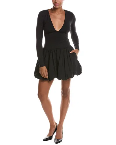 Susana Monaco Bubble Mini Dress In Black