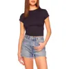 Susana Monaco Cap Sleeve T-shirt In Midnight