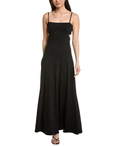 Susana Monaco Carryover Cut Out Open String Dress In Black