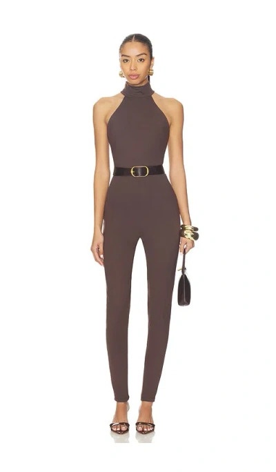 Susana Monaco Carryover Legging Jumpsuit In Brown