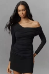 Susana Monaco Carryover Off-shoulder Top In Black