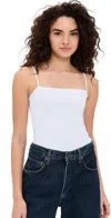 Susana Monaco Thin Strap Crop Tank In Sugar