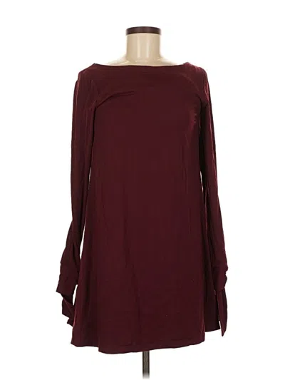 Pre-owned Susana Monaco Casual Dress In Burgundy