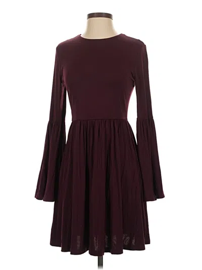 Pre-owned Susana Monaco Casual Dress In Burgundy