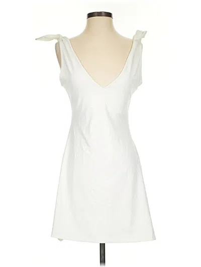 Pre-owned Susana Monaco Casual Dress In White