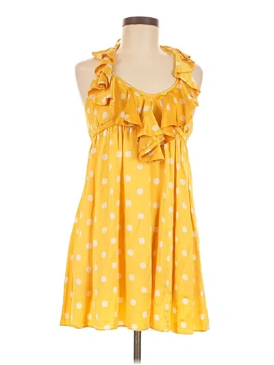 Pre-owned Susana Monaco Casual Dress In Yellow