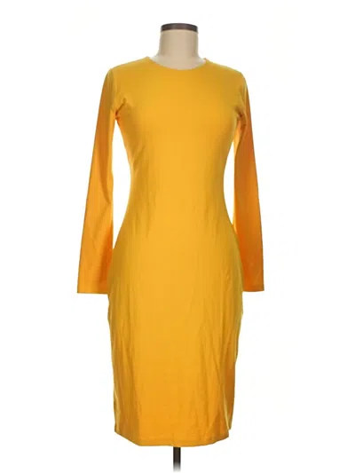 Pre-owned Susana Monaco Casual Dress In Yellow