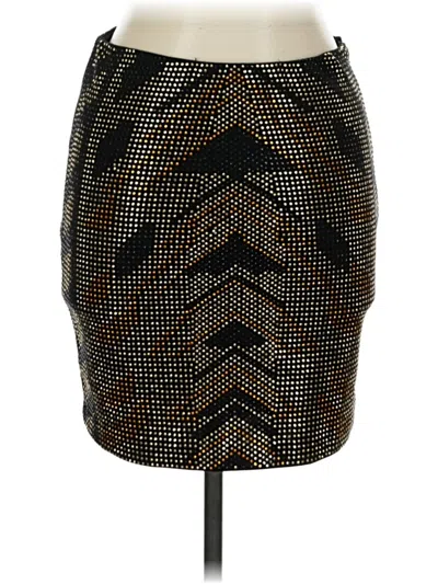 Pre-owned Susana Monaco Casual Skirt In Gold