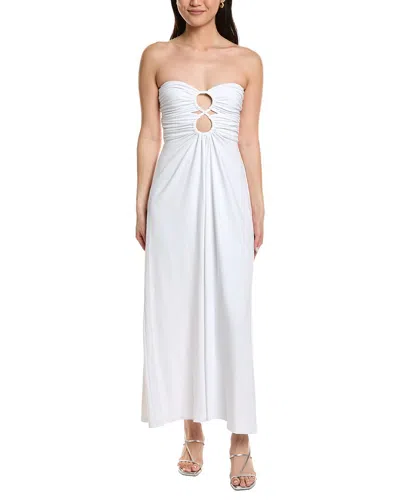 Susana Monaco Circle Front Maxi Dress In White