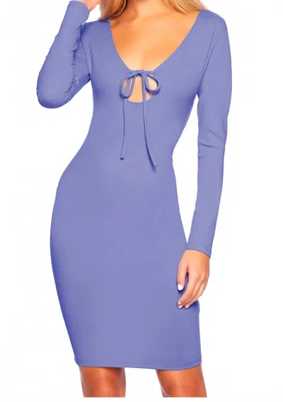 Susana Monaco Circle Tie Midi Dress In Orchid In Blue