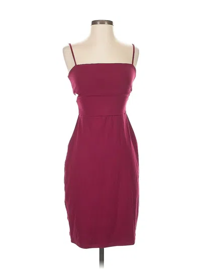 Pre-owned Susana Monaco Cocktail Dress In Burgundy