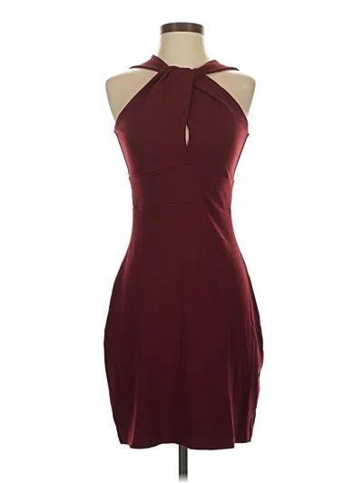 Pre-owned Susana Monaco Cocktail Dress In Burgundy