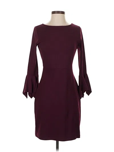 Pre-owned Susana Monaco Cocktail Dress In Burgundy