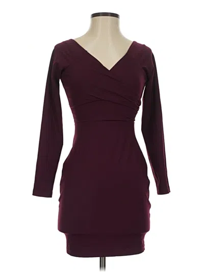 Pre-owned Susana Monaco Cocktail Dress In Burgundy