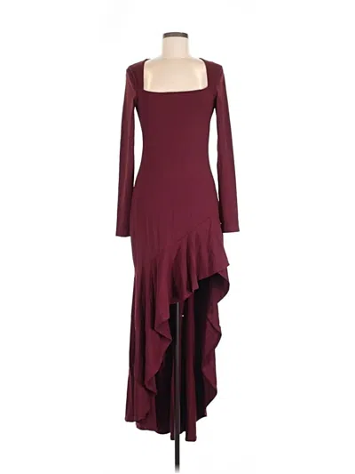 Pre-owned Susana Monaco Cocktail Dress In Burgundy