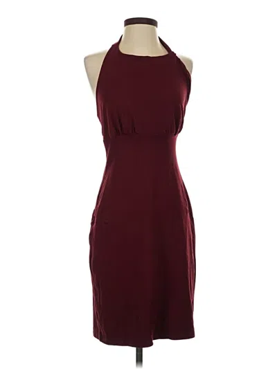 Pre-owned Susana Monaco Cocktail Dress In Burgundy