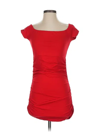 Pre-owned Susana Monaco Cocktail Dress In Red