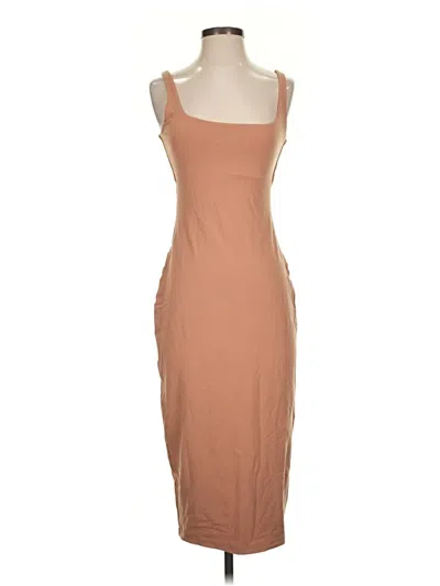 Pre-owned Susana Monaco Cocktail Dress In Tan