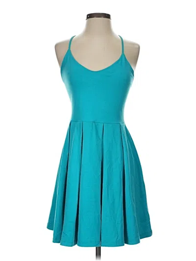 Pre-owned Susana Monaco Cocktail Dress In Teal
