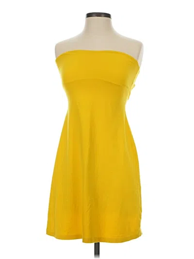 Pre-owned Susana Monaco Cocktail Dress In Yellow
