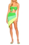 Susana Monaco Colorblock Cover-up Sarong In Cancun