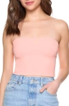 Susana Monaco Core Crop Tube Top In Creamsicle