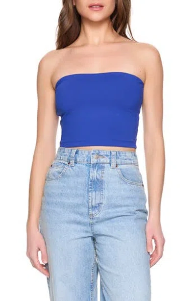 Susana Monaco Core Crop Tube Top In Nocturnal
