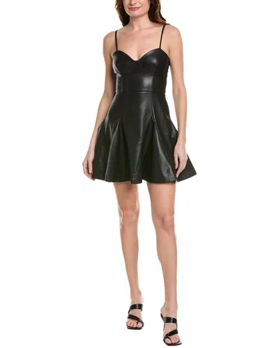 Susana Monaco Corset Flare Mini Dress In Black