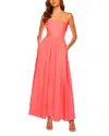 Susana Monaco Poplin Open Back Dress In Knockout Pink In Knockout Pink