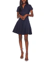 Susana Monaco Cotton Poplin Shirt Dress In Midnight