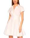 Susana Monaco Cotton Poplin Shirt Dress In Sugar