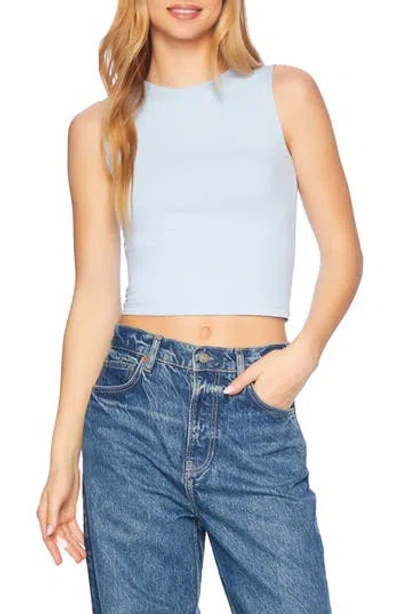 Susana Monaco Crewneck Knit Tank In Cerulean