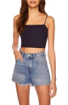 Susana Monaco Cropped Camisole Top In Midnight