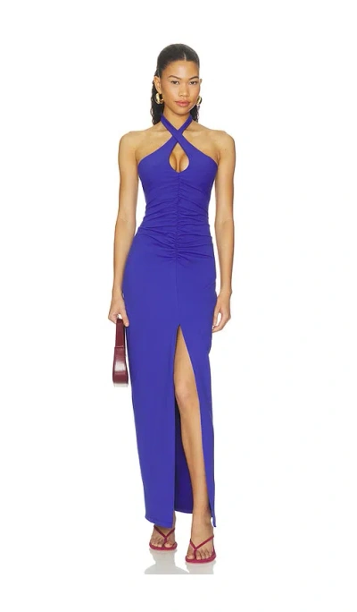 Susana Monaco Cross Front Gathered Front Dress