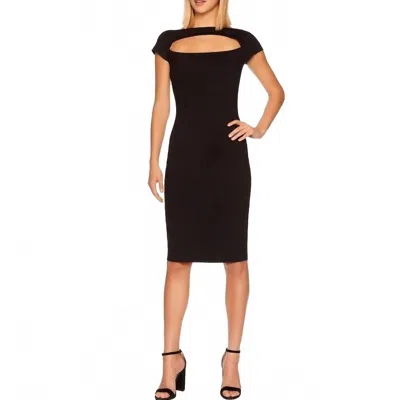 Susana Monaco Cut Out Midi Dress In Black
