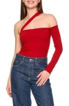 Susana Monaco One Shoulder Strap Top In Multi