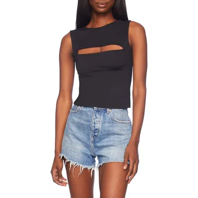 Susana Monaco Cutout Tank Top In Black