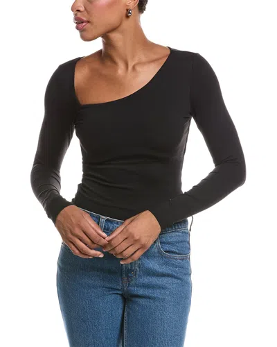 Susana Monaco Diagonal Top In Black