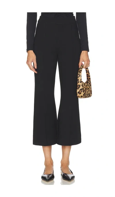 Susana Monaco Double Knit Crop Pant In Black
